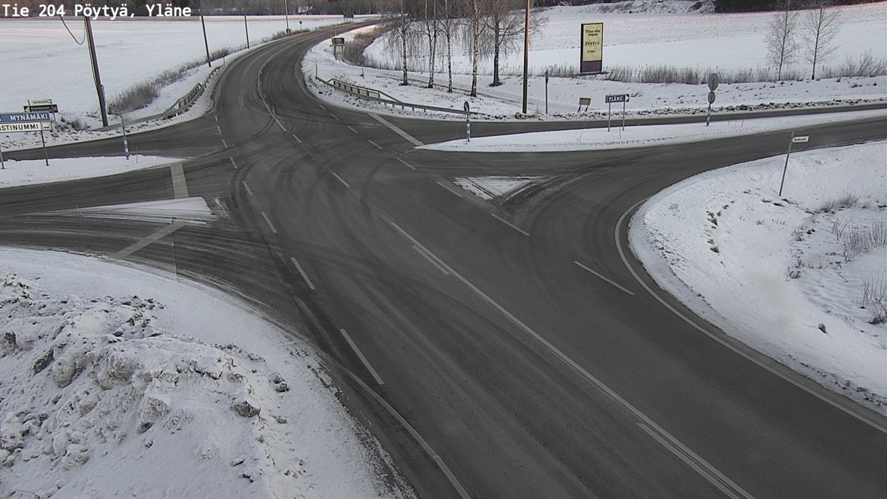 Kelikamerat Kuva Tie 204 Pöytyä, Yläne, Pöytyä, Varsinais-Suomi