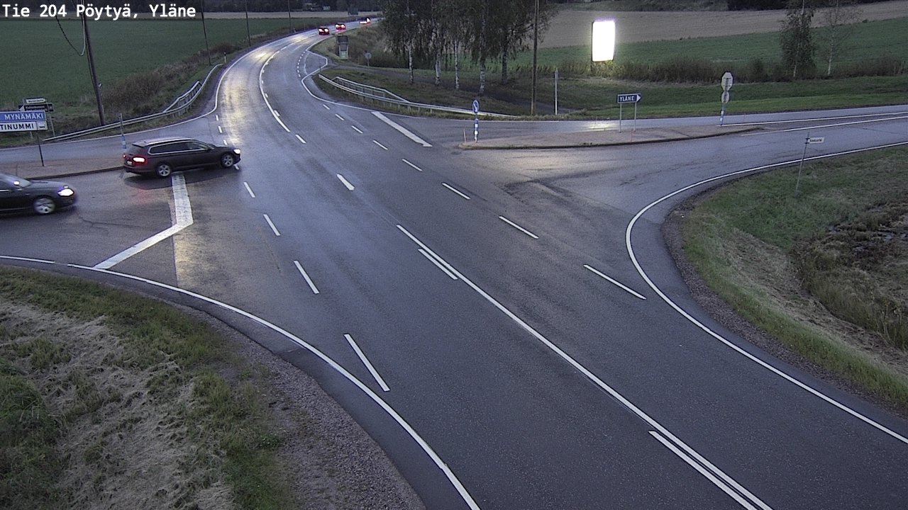 Weather Camera Image Road 204 Pöytyä, Yläne, Pöytyä, Varsinais-Suomi