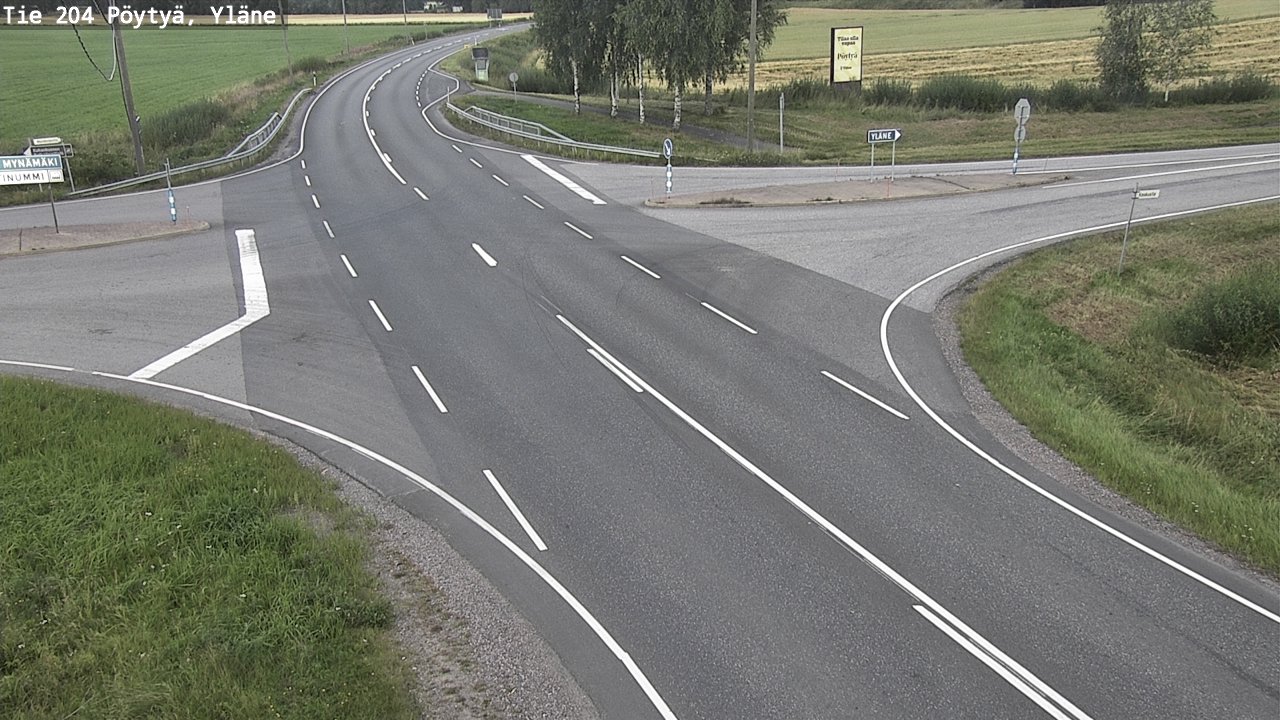 Kelikamerat Kuva Tie 204 Pöytyä, Yläne, Pöytyä, Varsinais-Suomi