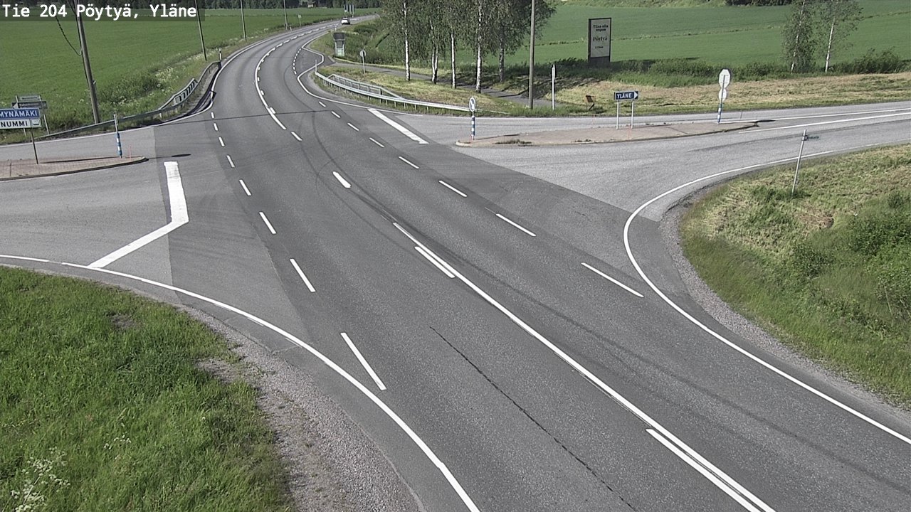 Kelikamerat Kuva Tie 204 Pöytyä, Yläne, Pöytyä, Varsinais-Suomi