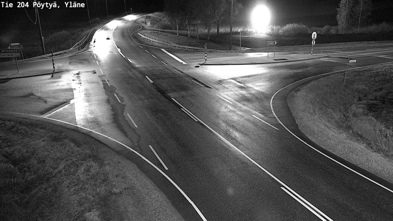 Weather Camera Image Road 204 Pöytyä, Yläne, Pöytyä, Varsinais-Suomi