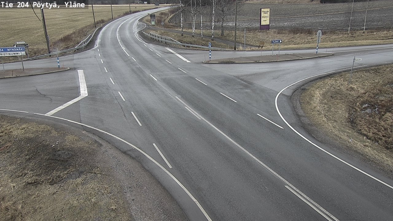 Kelikamerat Kuva Tie 204 Pöytyä, Yläne, Pöytyä, Varsinais-Suomi