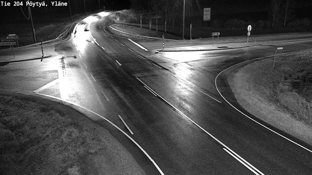 Weather Camera Image Road 204 Pöytyä, Yläne, Pöytyä, Varsinais-Suomi