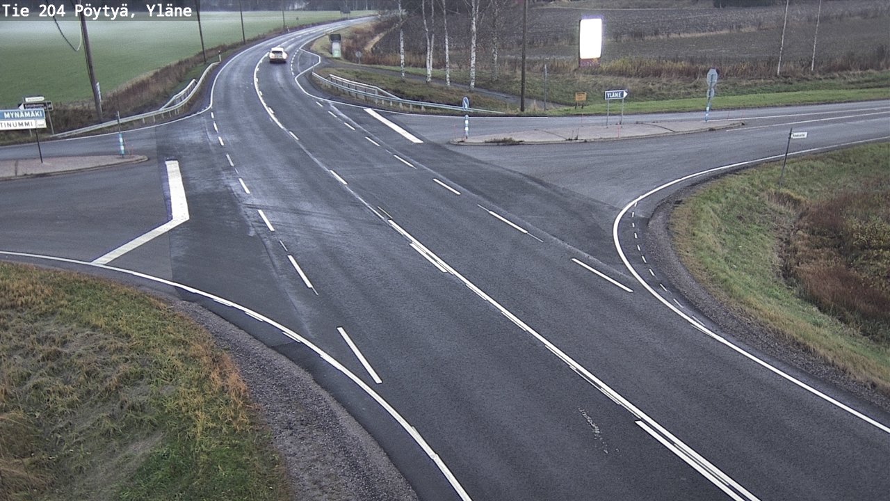 Kelikamerat Kuva Tie 204 Pöytyä, Yläne, Pöytyä, Varsinais-Suomi