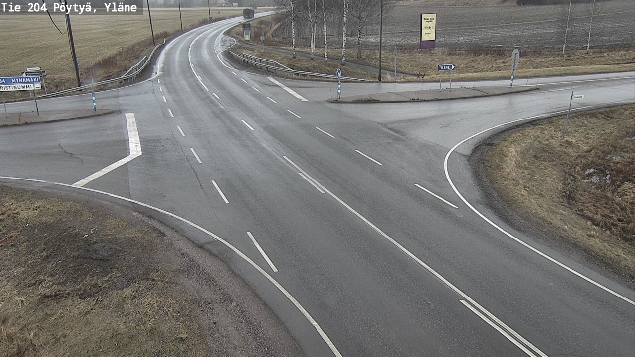 Kelikamerat Kuva Tie 204 Pöytyä, Yläne, Pöytyä, Varsinais-Suomi
