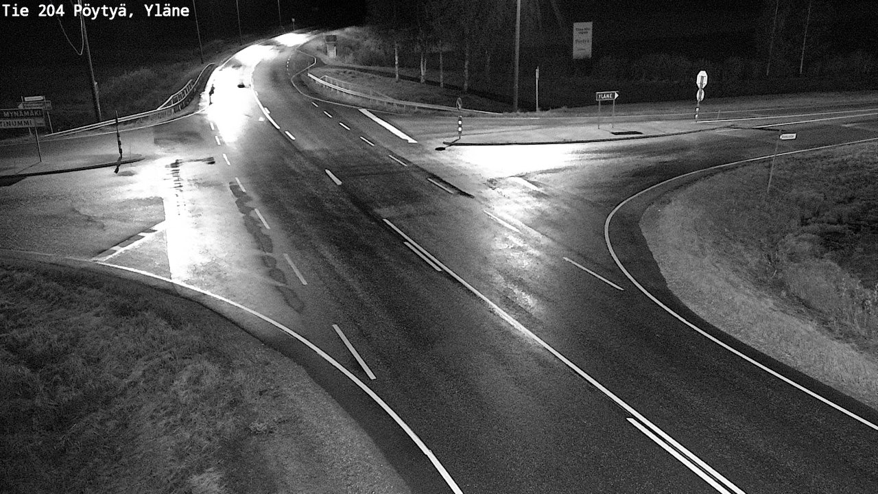 Weather Camera Image Road 204 Pöytyä, Yläne, Pöytyä, Varsinais-Suomi