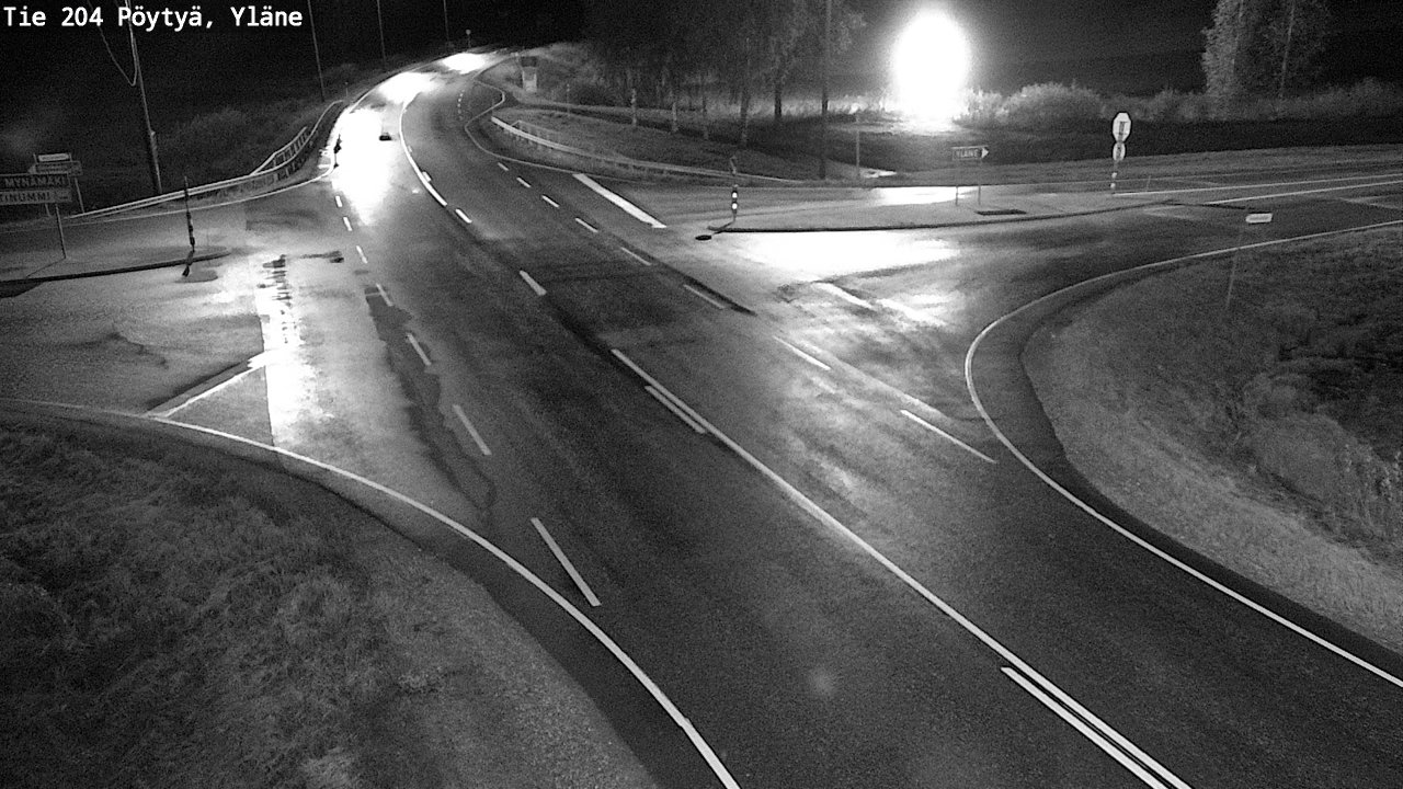Weather Camera Image Road 204 Pöytyä, Yläne, Pöytyä, Varsinais-Suomi