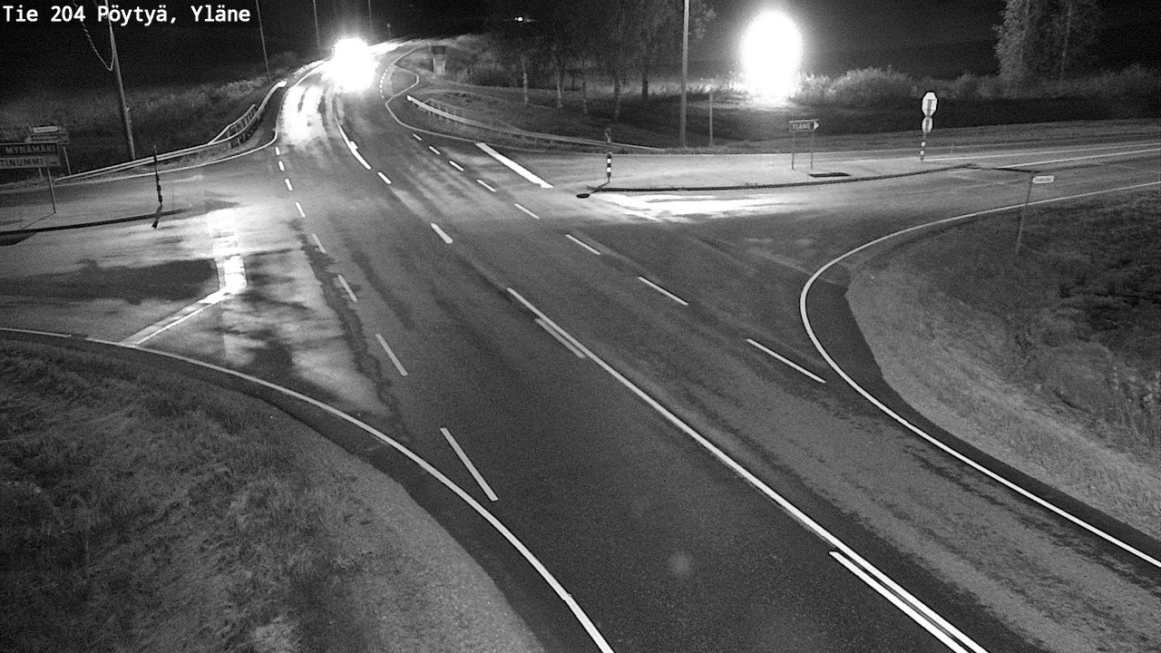 Weather Camera Image Road 204 Pöytyä, Yläne, Pöytyä, Varsinais-Suomi