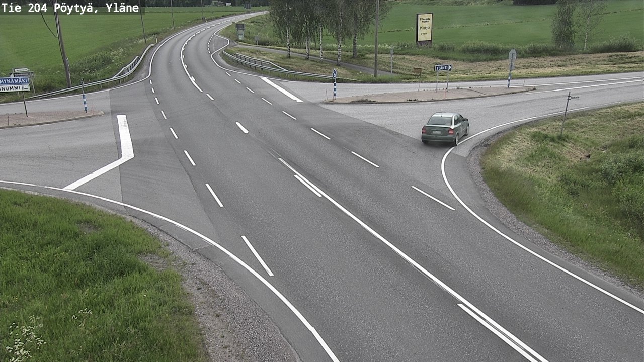 Kelikamerat Kuva Tie 204 Pöytyä, Yläne, Pöytyä, Varsinais-Suomi