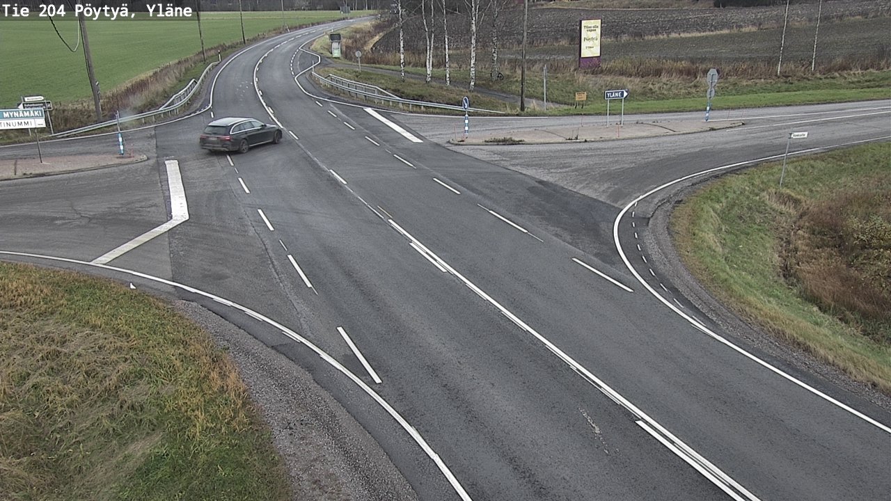 Kelikamerat Kuva Tie 204 Pöytyä, Yläne, Pöytyä, Varsinais-Suomi