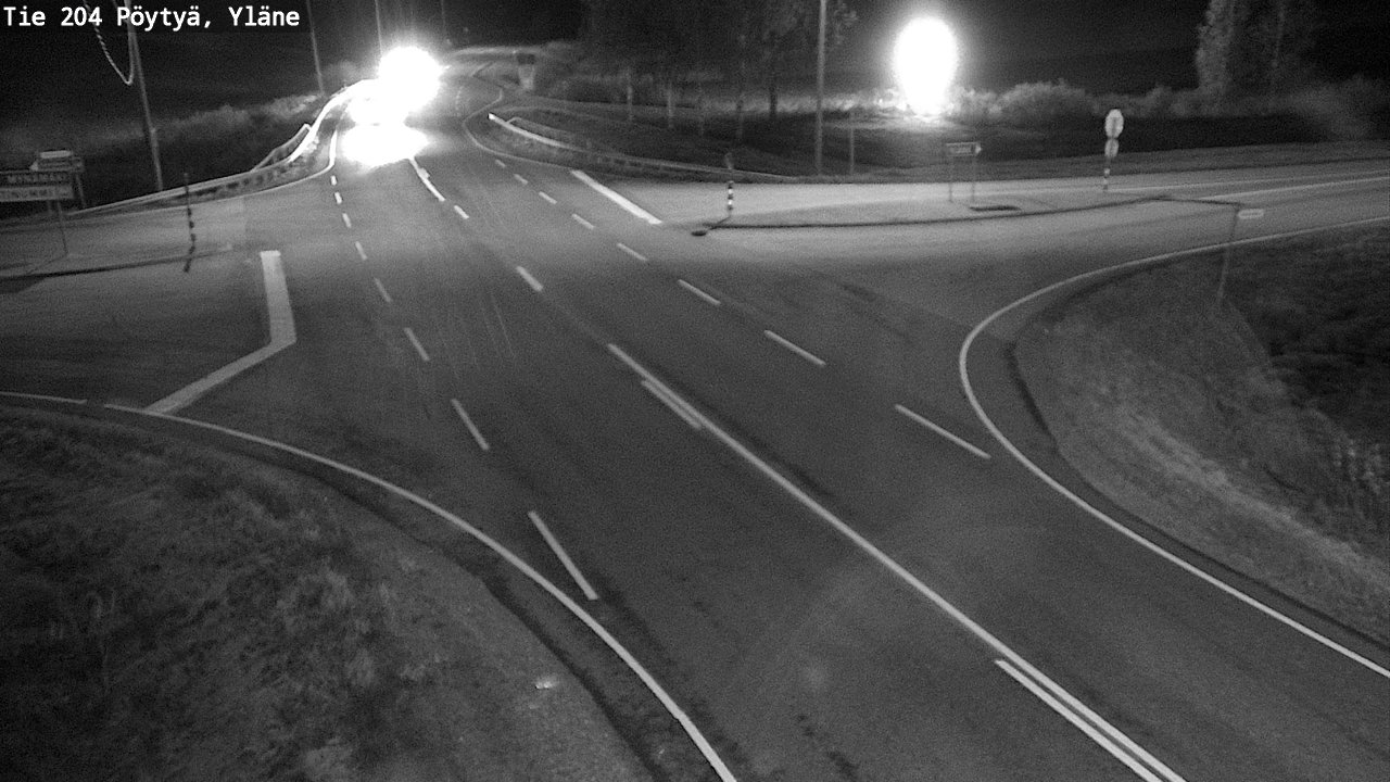 Weather Camera Image Road 204 Pöytyä, Yläne, Pöytyä, Varsinais-Suomi