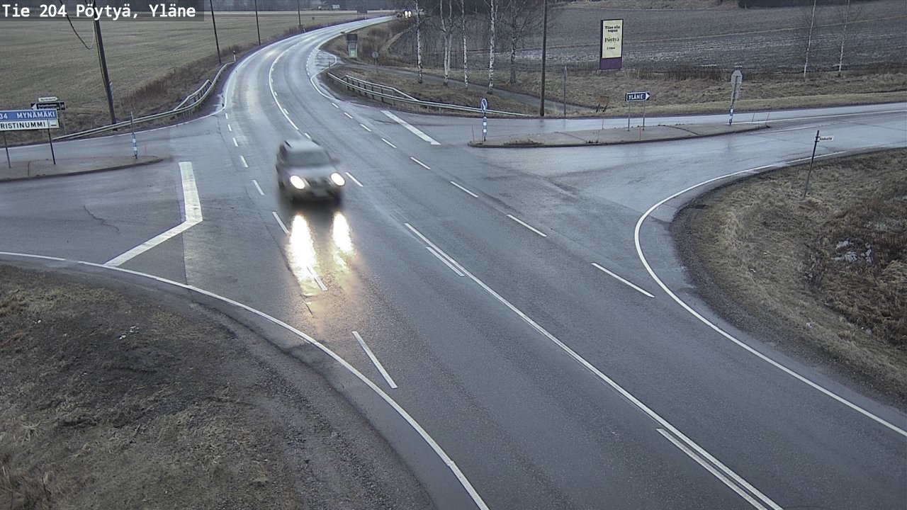 Kelikamerat Kuva Tie 204 Pöytyä, Yläne, Pöytyä, Varsinais-Suomi