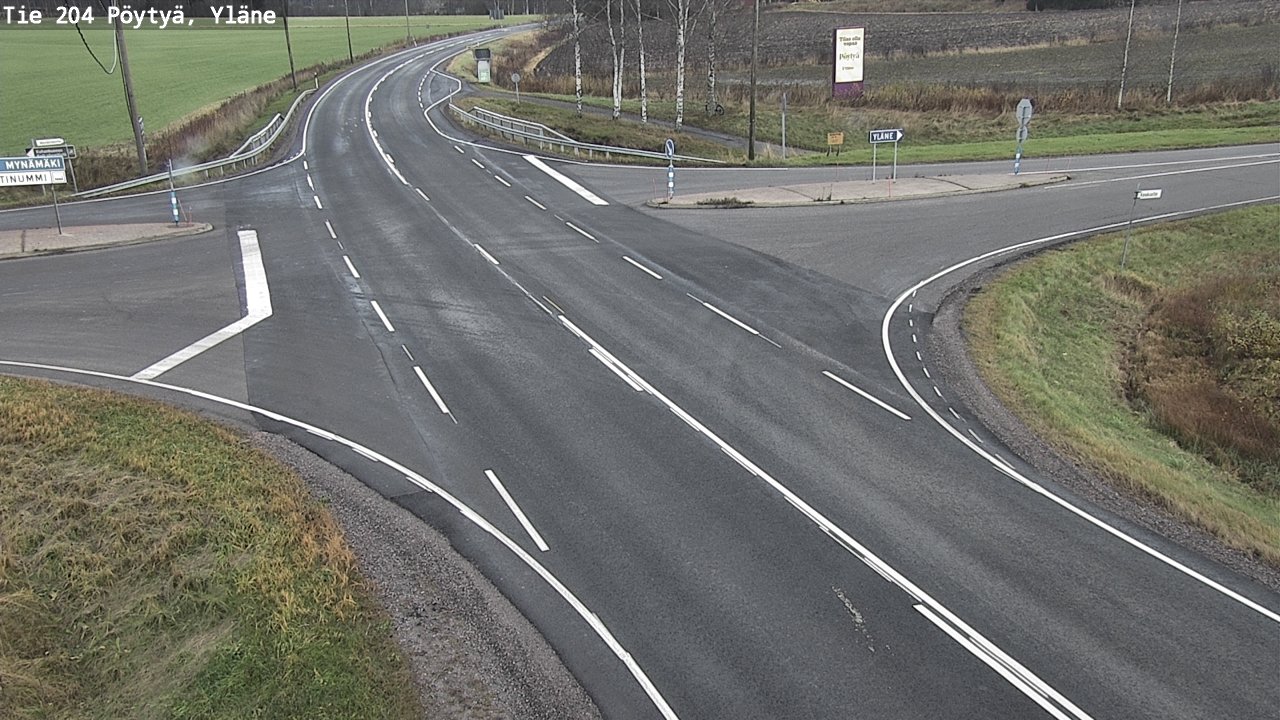 Kelikamerat Kuva Tie 204 Pöytyä, Yläne, Pöytyä, Varsinais-Suomi