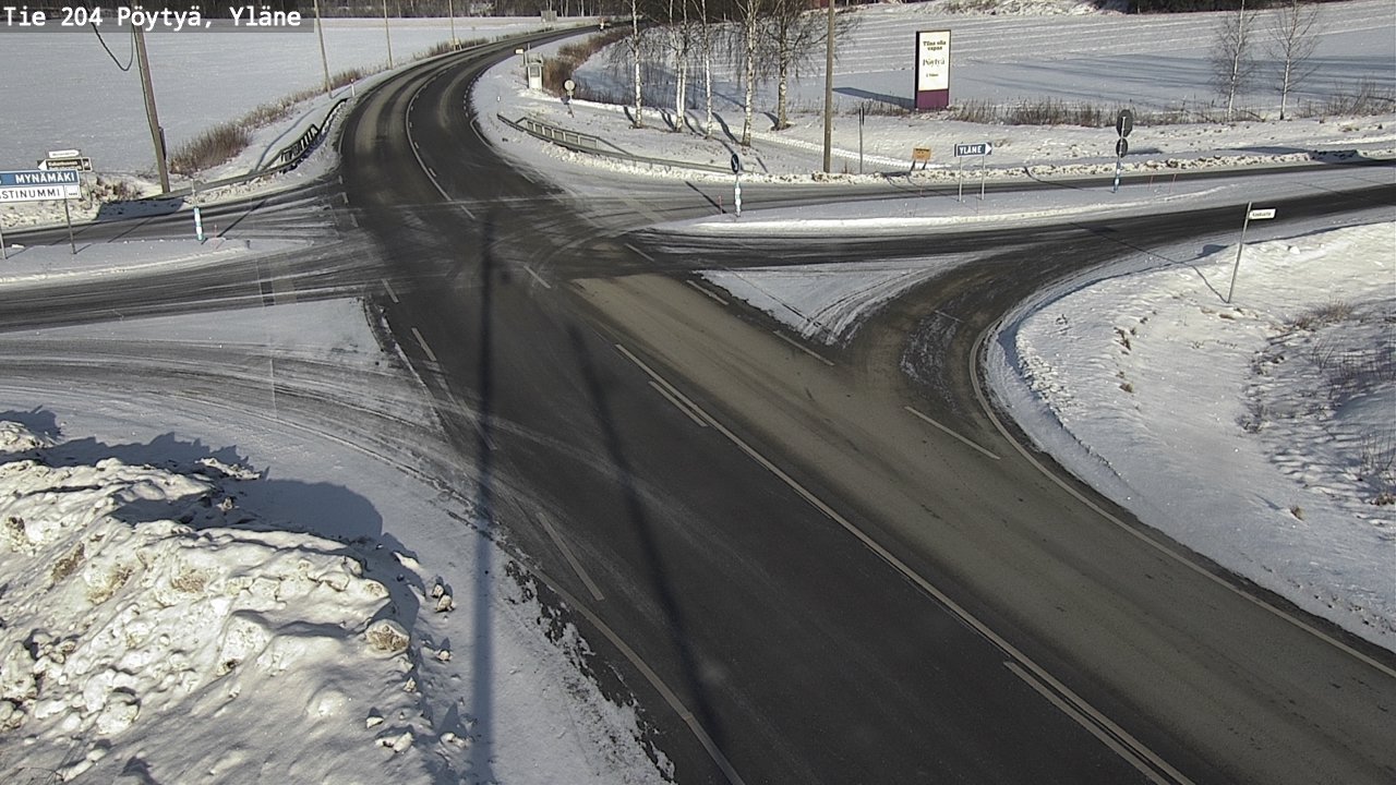 Kelikamerat Kuva Tie 204 Pöytyä, Yläne, Pöytyä, Varsinais-Suomi