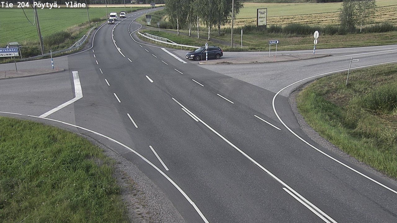 Kelikamerat Kuva Tie 204 Pöytyä, Yläne, Pöytyä, Varsinais-Suomi