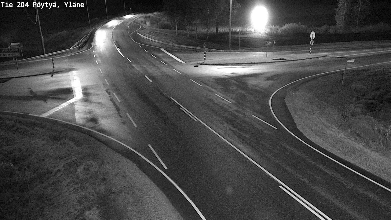 Weather Camera Image Road 204 Pöytyä, Yläne, Pöytyä, Varsinais-Suomi