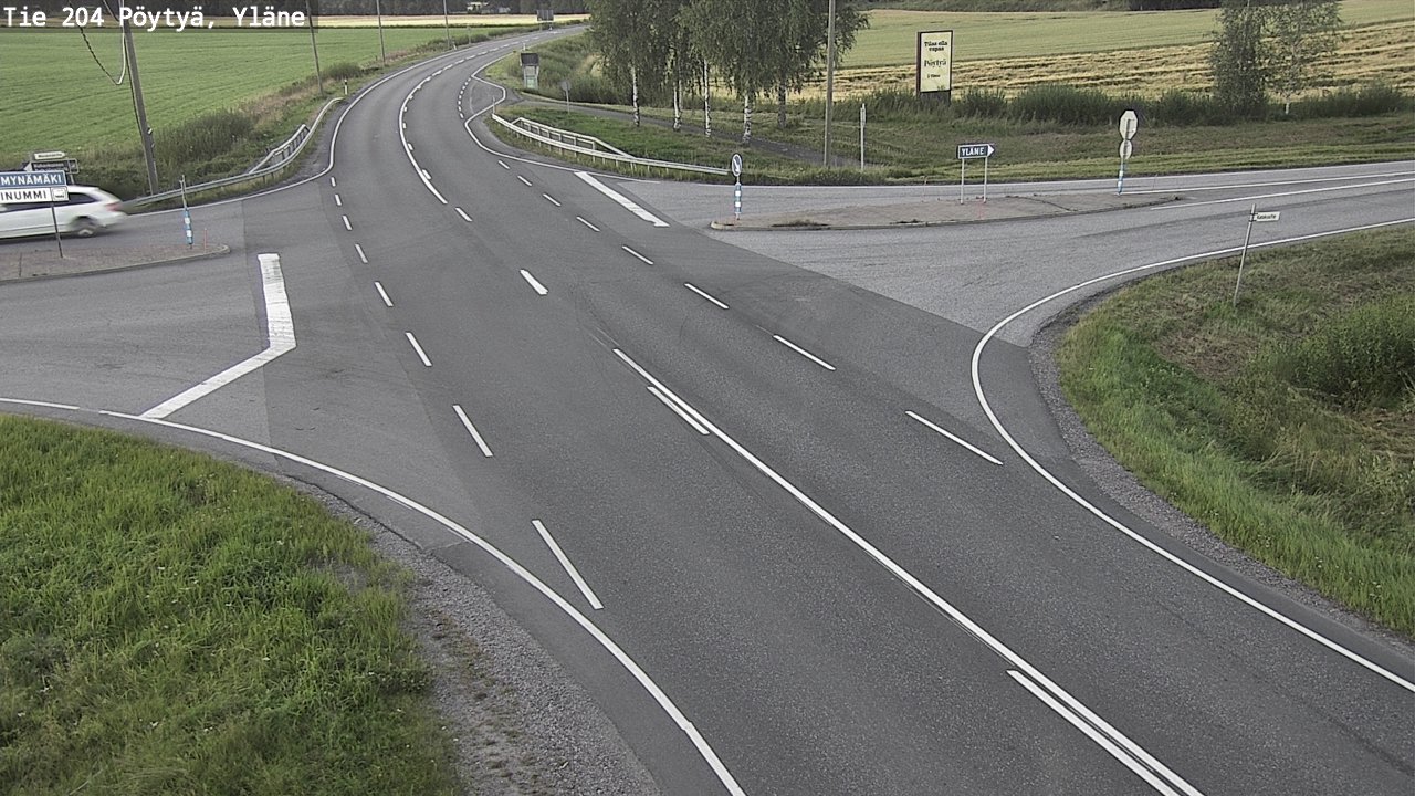 Kelikamerat Kuva Tie 204 Pöytyä, Yläne, Pöytyä, Varsinais-Suomi