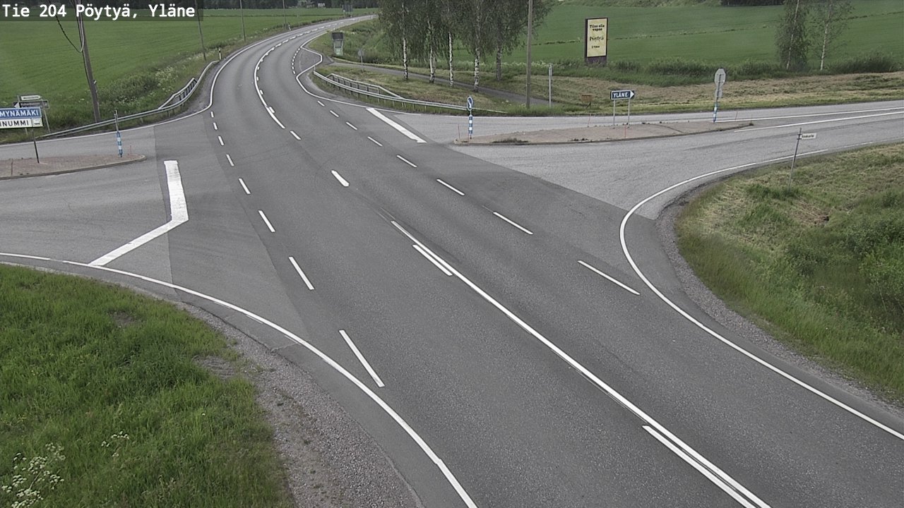 Kelikamerat Kuva Tie 204 Pöytyä, Yläne, Pöytyä, Varsinais-Suomi