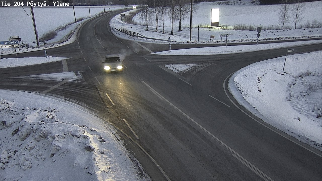 Kelikamerat Kuva Tie 204 Pöytyä, Yläne, Pöytyä, Varsinais-Suomi