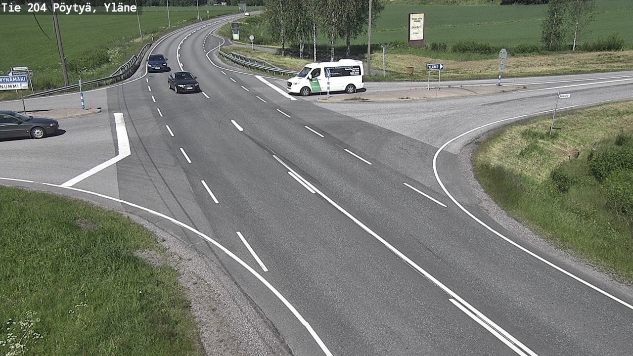 Kelikamerat Kuva Tie 204 Pöytyä, Yläne, Pöytyä, Varsinais-Suomi