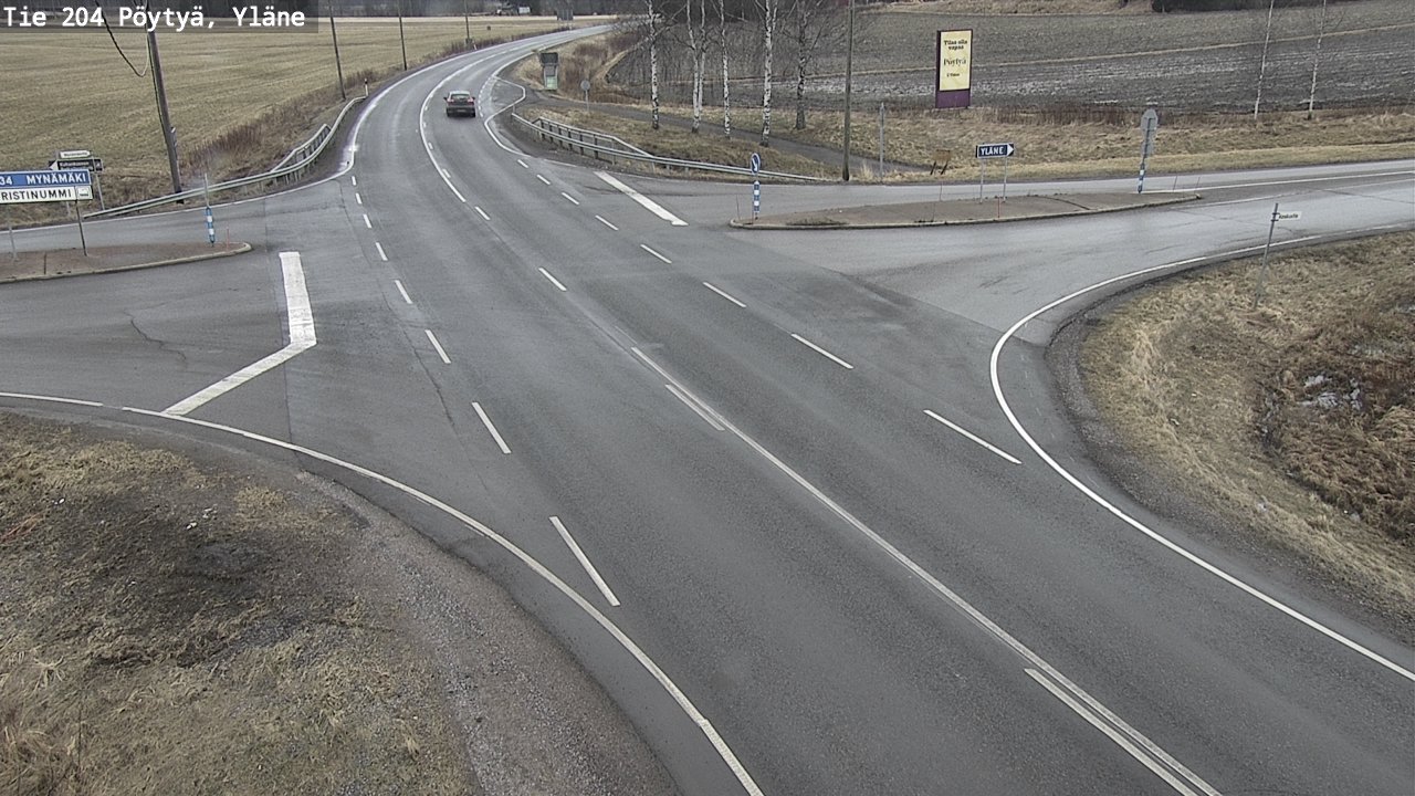 Kelikamerat Kuva Tie 204 Pöytyä, Yläne, Pöytyä, Varsinais-Suomi