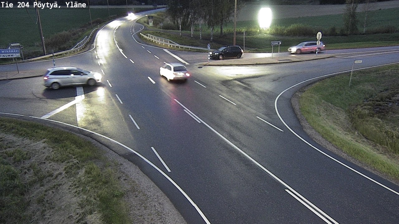 Weather Camera Image Road 204 Pöytyä, Yläne, Pöytyä, Varsinais-Suomi