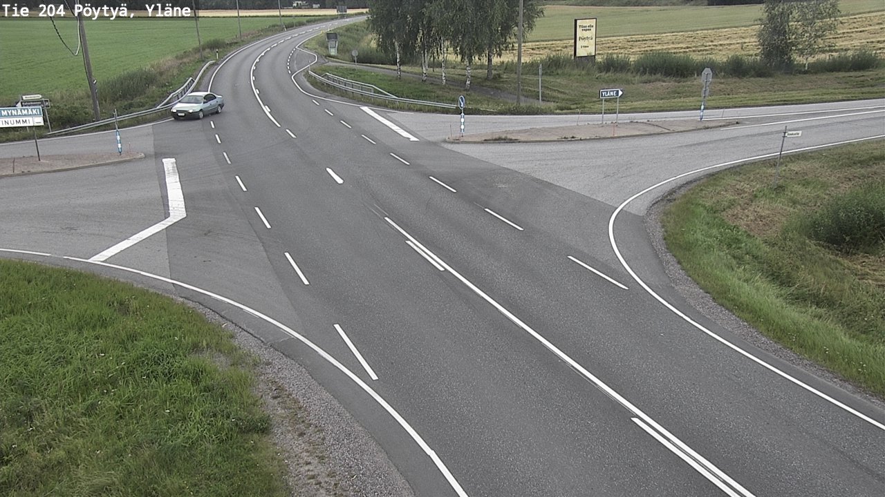 Kelikamerat Kuva Tie 204 Pöytyä, Yläne, Pöytyä, Varsinais-Suomi