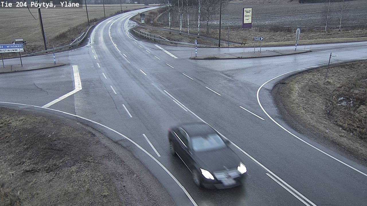 Kelikamerat Kuva Tie 204 Pöytyä, Yläne, Pöytyä, Varsinais-Suomi