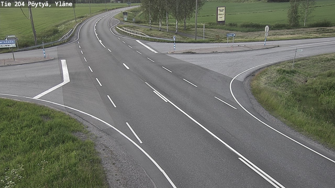 Kelikamerat Kuva Tie 204 Pöytyä, Yläne, Pöytyä, Varsinais-Suomi