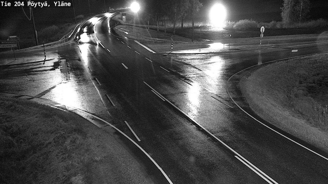 Weather Camera Image Road 204 Pöytyä, Yläne, Pöytyä, Varsinais-Suomi