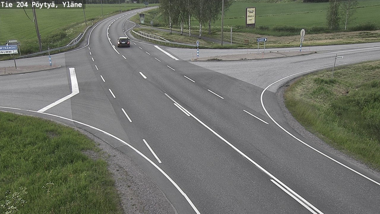 Kelikamerat Kuva Tie 204 Pöytyä, Yläne, Pöytyä, Varsinais-Suomi