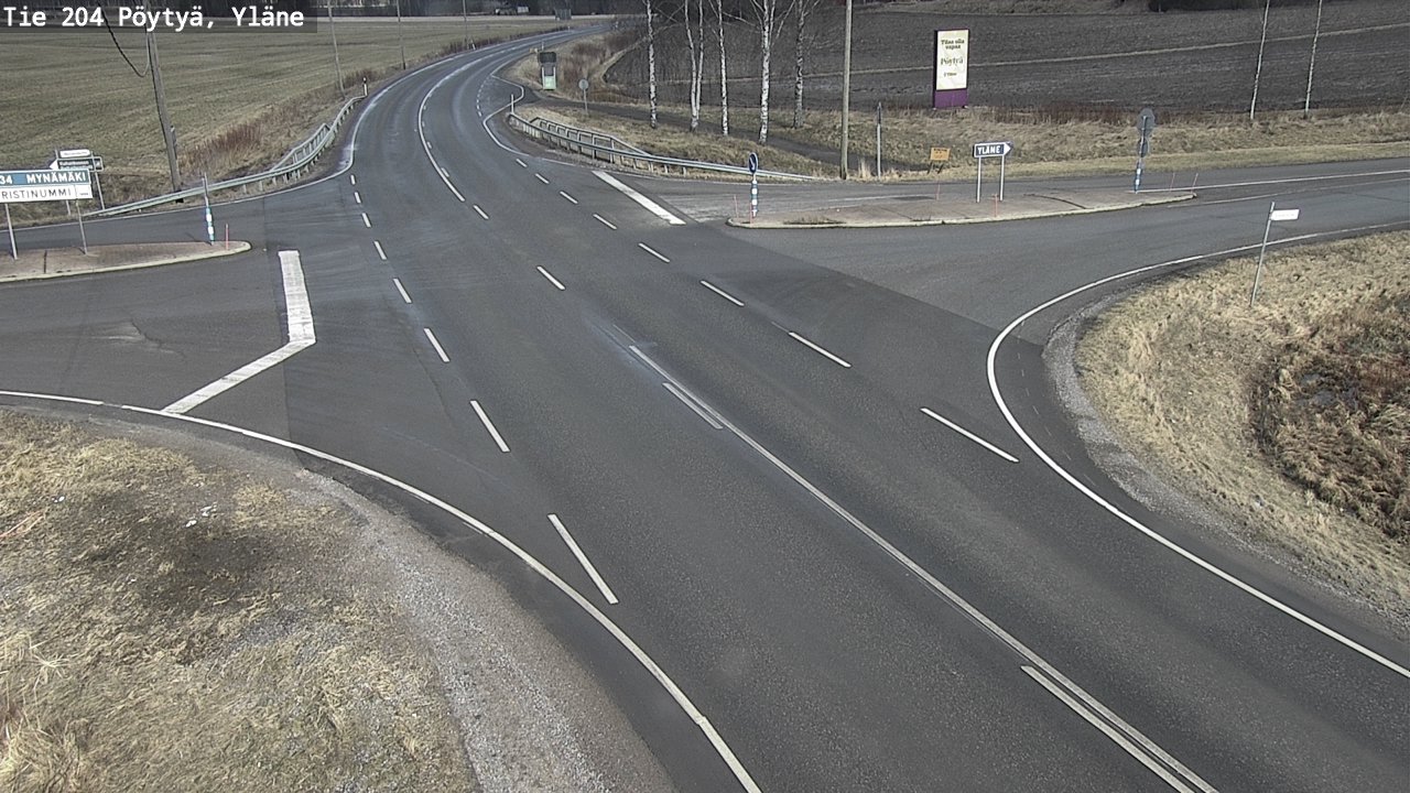 Kelikamerat Kuva Tie 204 Pöytyä, Yläne, Pöytyä, Varsinais-Suomi