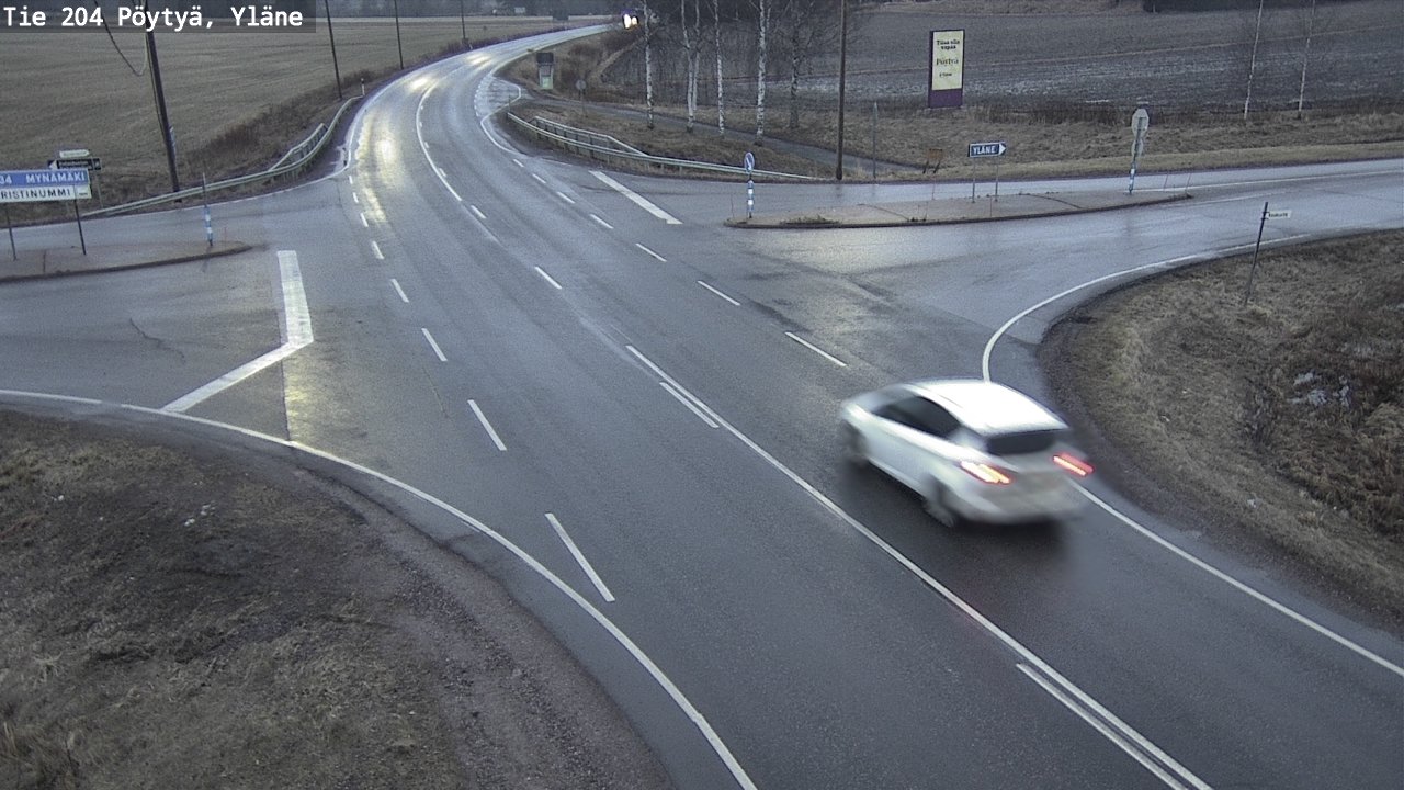 Kelikamerat Kuva Tie 204 Pöytyä, Yläne, Pöytyä, Varsinais-Suomi