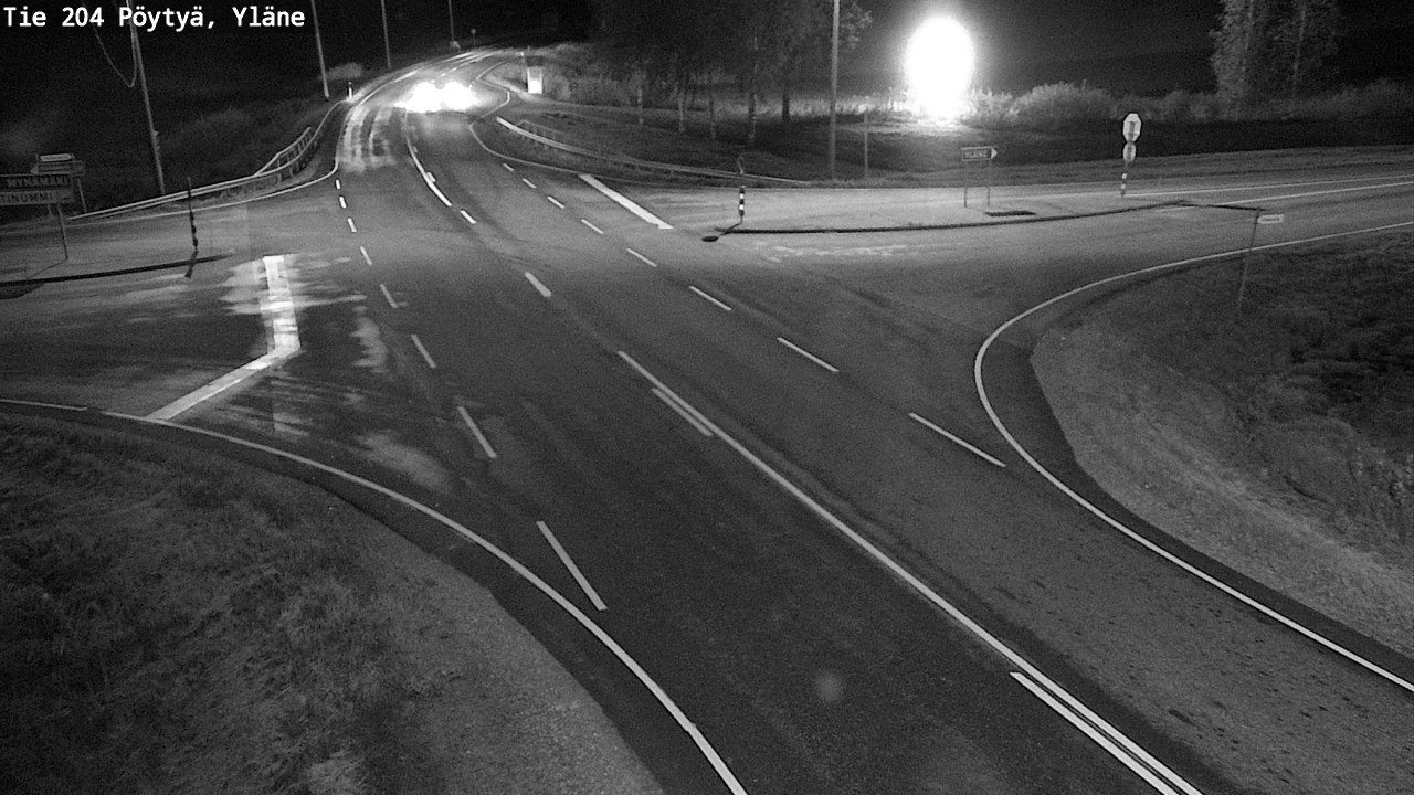 Weather Camera Image Road 204 Pöytyä, Yläne, Pöytyä, Varsinais-Suomi