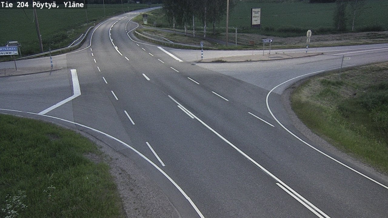 Kelikamerat Kuva Tie 204 Pöytyä, Yläne, Pöytyä, Varsinais-Suomi