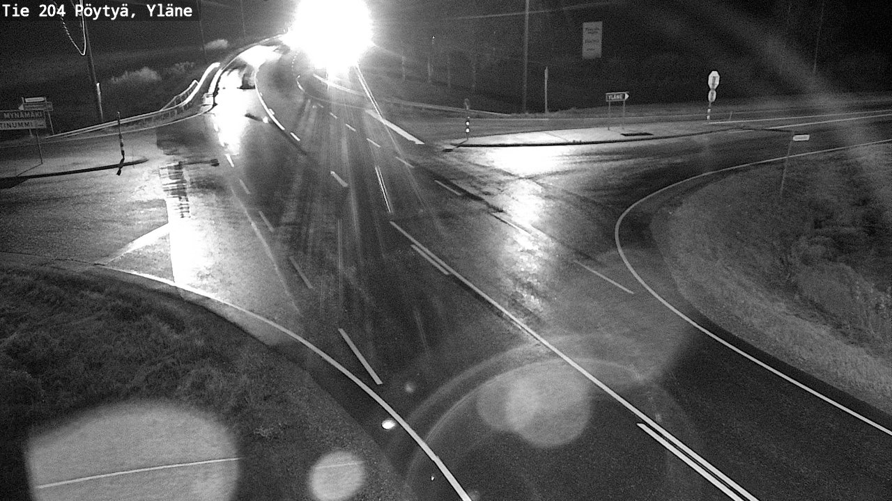 Weather Camera Image Road 204 Pöytyä, Yläne, Pöytyä, Varsinais-Suomi