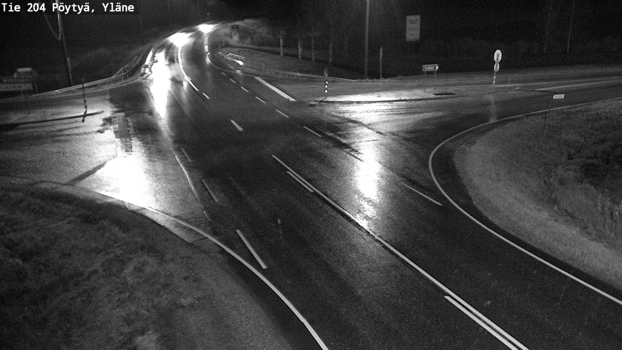Weather Camera Image Road 204 Pöytyä, Yläne, Pöytyä, Varsinais-Suomi