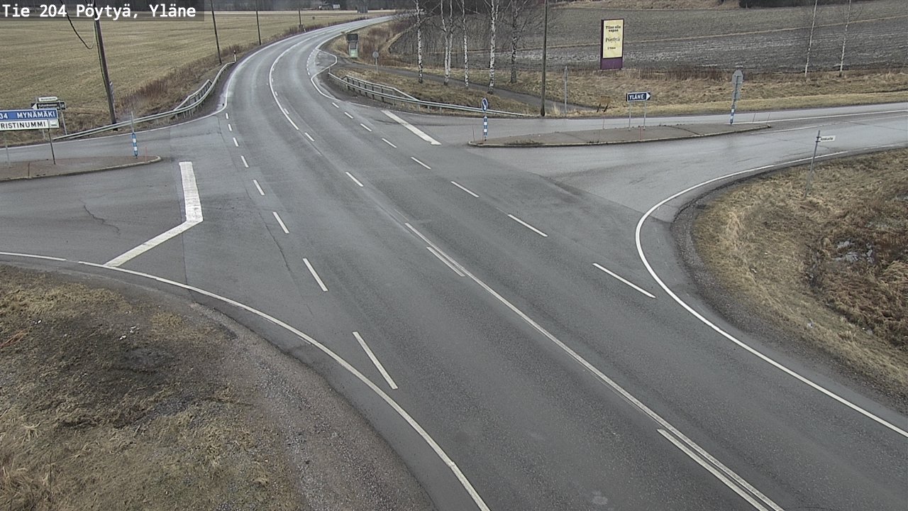 Kelikamerat Kuva Tie 204 Pöytyä, Yläne, Pöytyä, Varsinais-Suomi