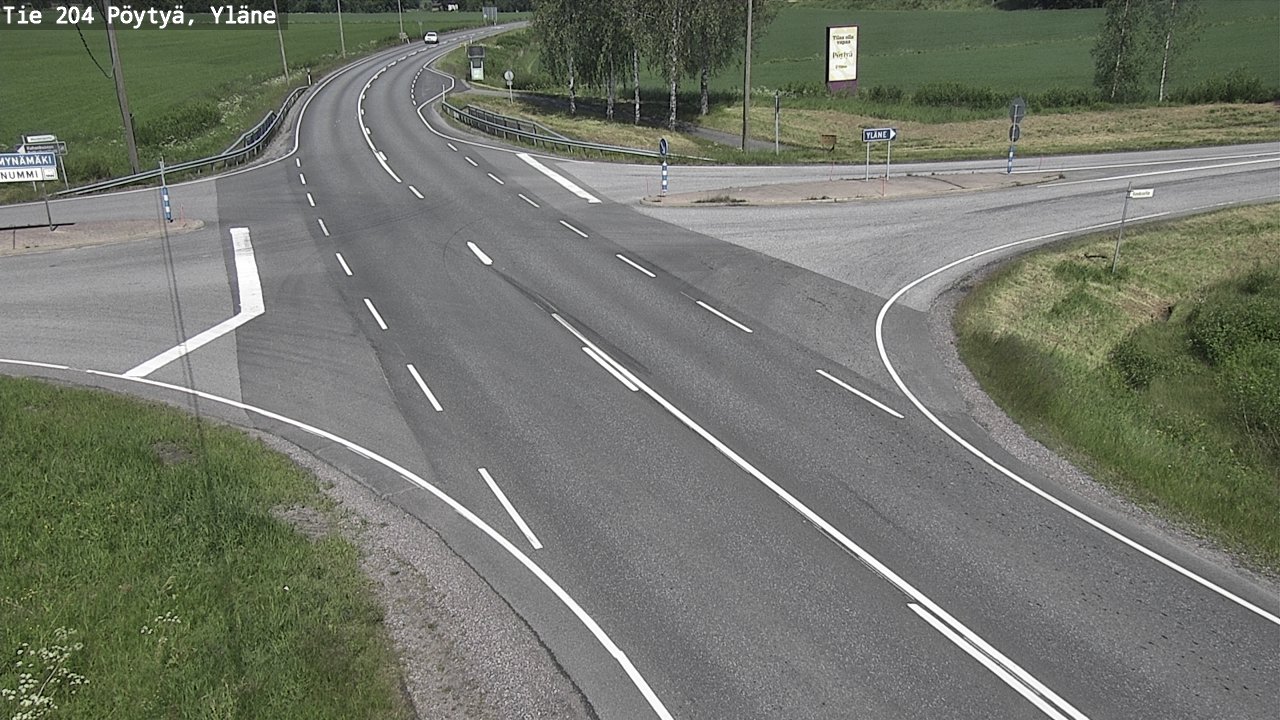 Kelikamerat Kuva Tie 204 Pöytyä, Yläne, Pöytyä, Varsinais-Suomi