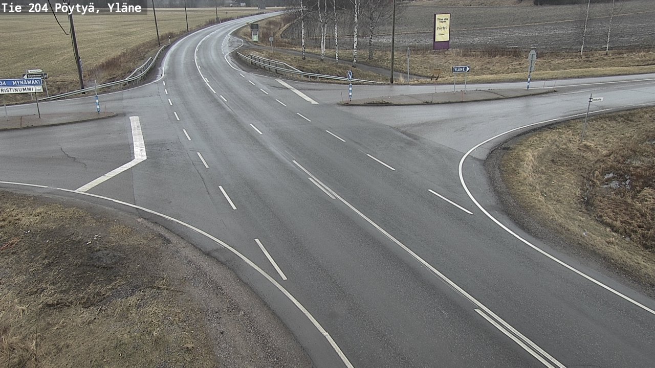 Kelikamerat Kuva Tie 204 Pöytyä, Yläne, Pöytyä, Varsinais-Suomi