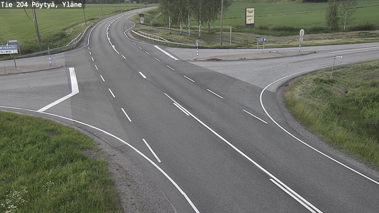 Kelikamerat Kuva Tie 204 Pöytyä, Yläne, Pöytyä, Varsinais-Suomi