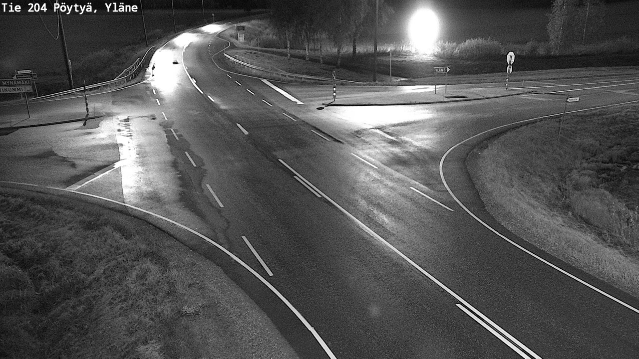 Weather Camera Image Road 204 Pöytyä, Yläne, Pöytyä, Varsinais-Suomi