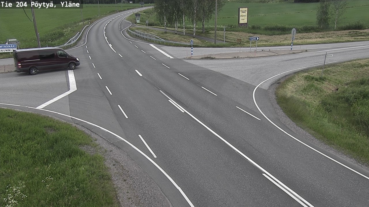 Kelikamerat Kuva Tie 204 Pöytyä, Yläne, Pöytyä, Varsinais-Suomi