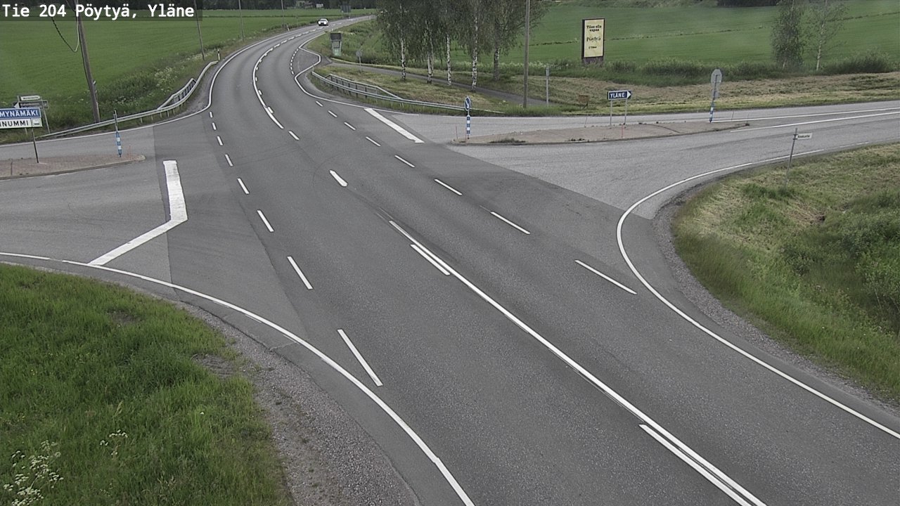 Kelikamerat Kuva Tie 204 Pöytyä, Yläne, Pöytyä, Varsinais-Suomi