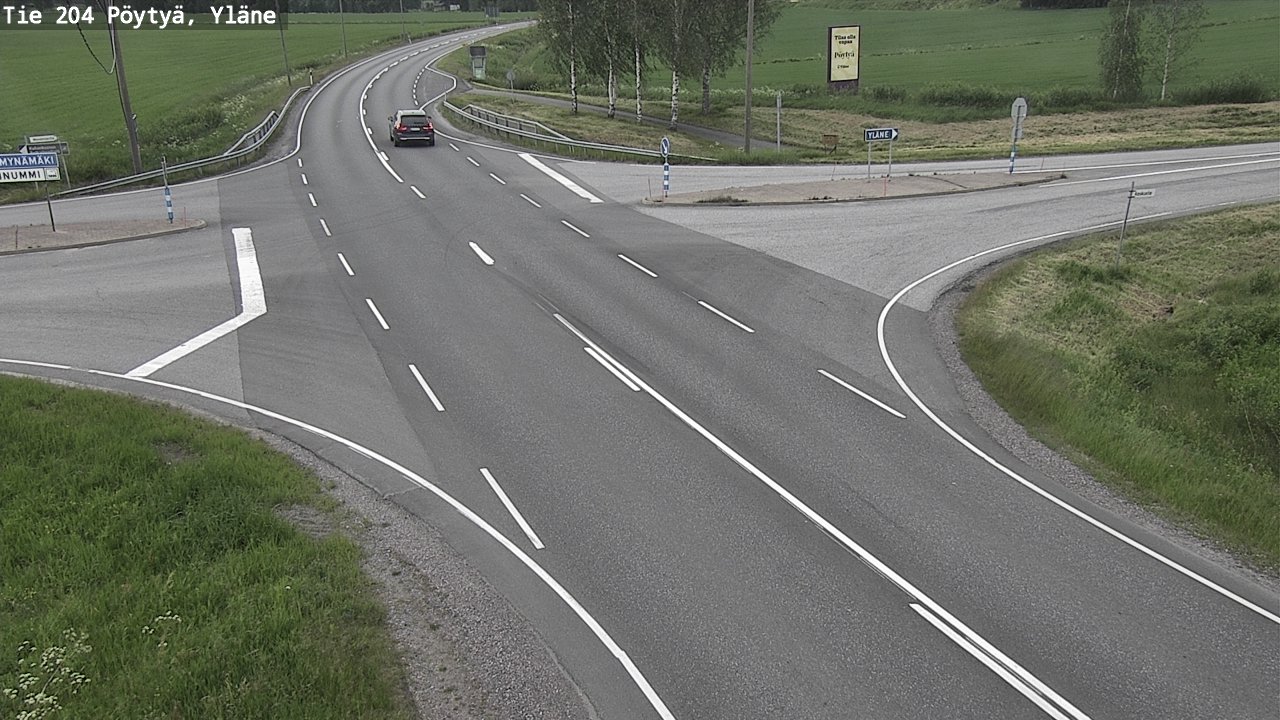 Kelikamerat Kuva Tie 204 Pöytyä, Yläne, Pöytyä, Varsinais-Suomi
