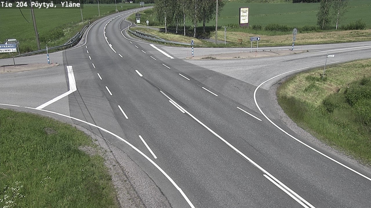Kelikamerat Kuva Tie 204 Pöytyä, Yläne, Pöytyä, Varsinais-Suomi