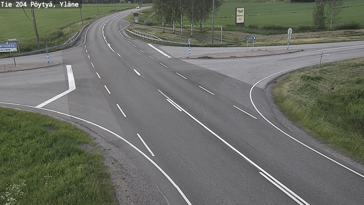 Kelikamerat Kuva Tie 204 Pöytyä, Yläne, Pöytyä, Varsinais-Suomi