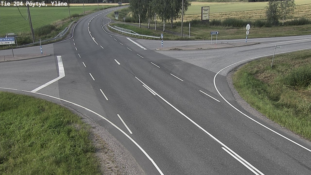 Kelikamerat Kuva Tie 204 Pöytyä, Yläne, Pöytyä, Varsinais-Suomi