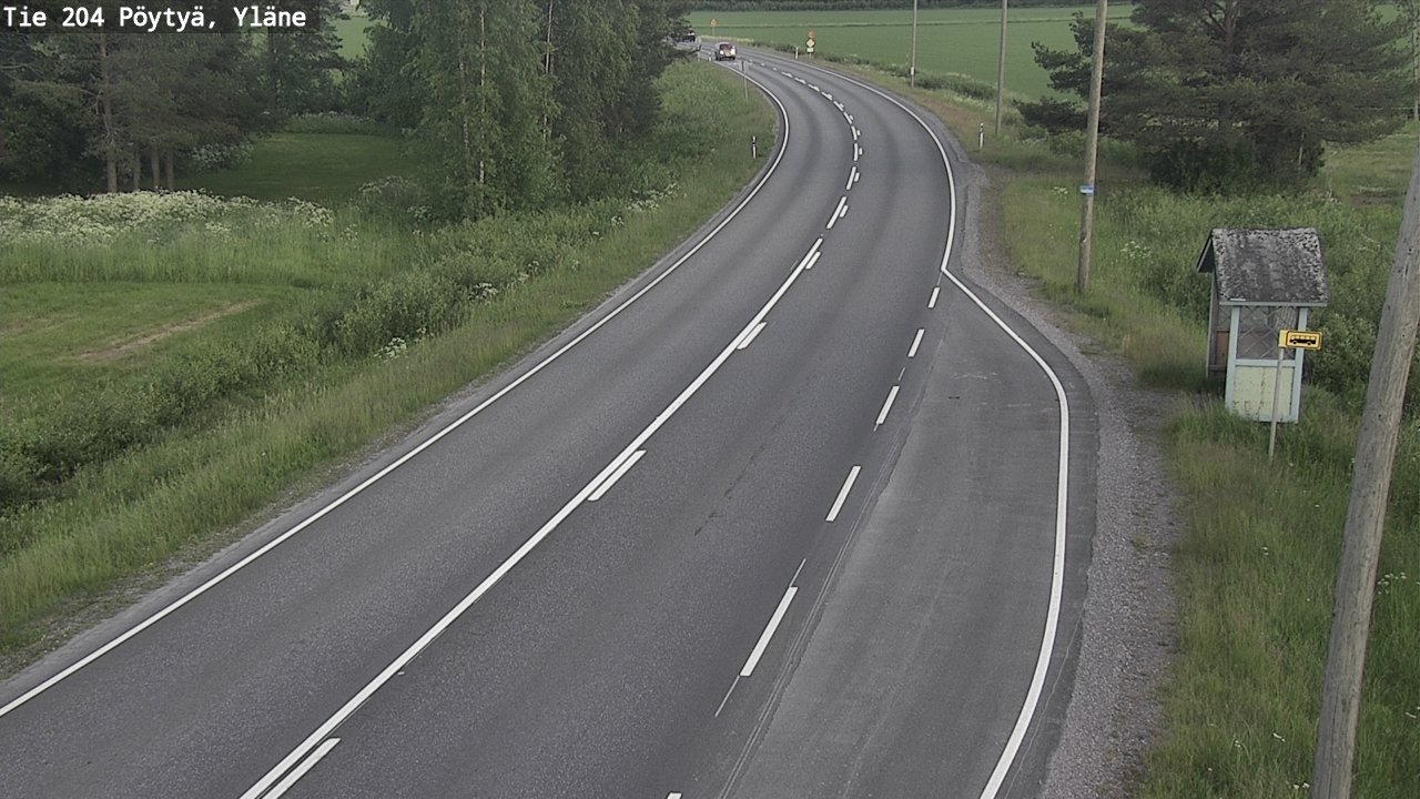 Kelikamerat Kuva Tie 204 Pöytyä, Yläne, Pöytyä, Varsinais-Suomi