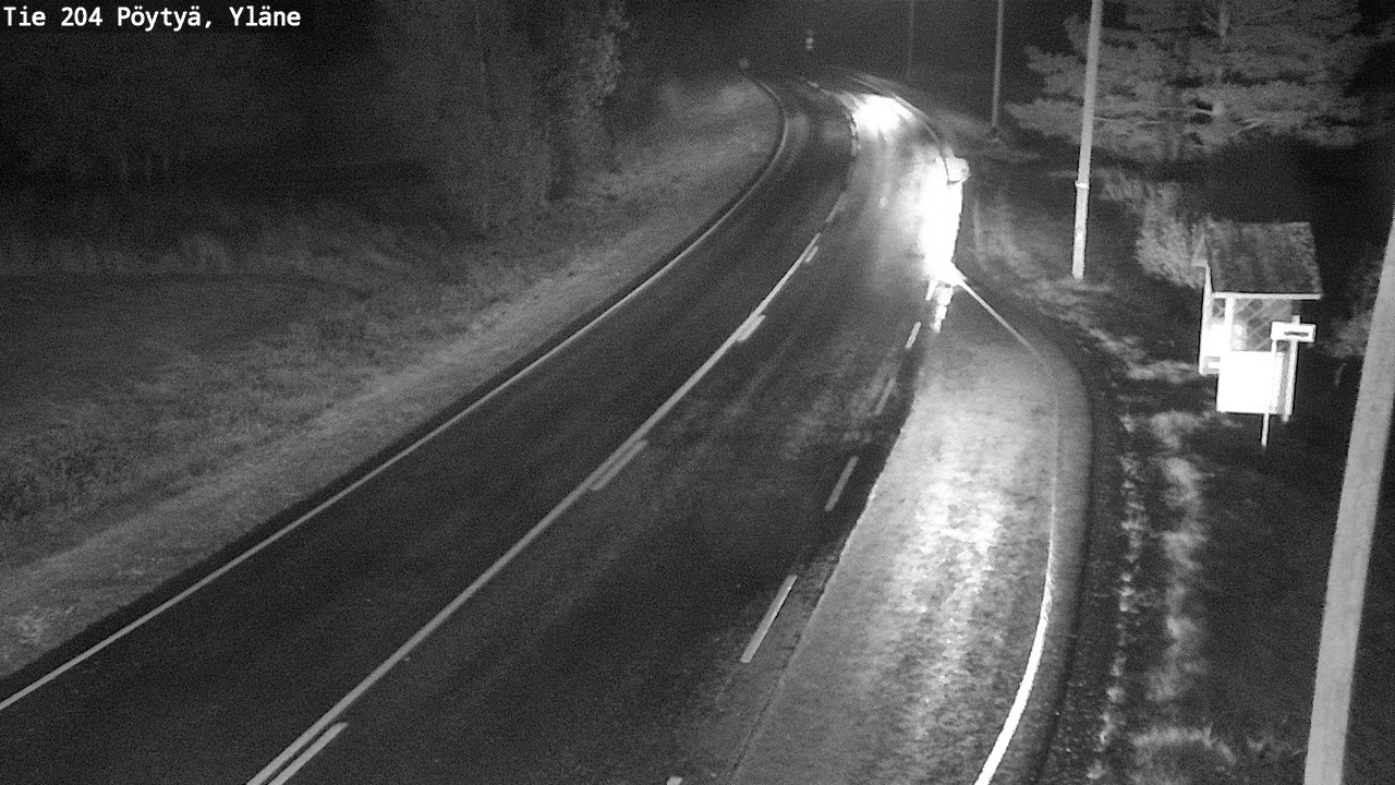Weather Camera Image Road 204 Pöytyä, Yläne, Pöytyä, Varsinais-Suomi